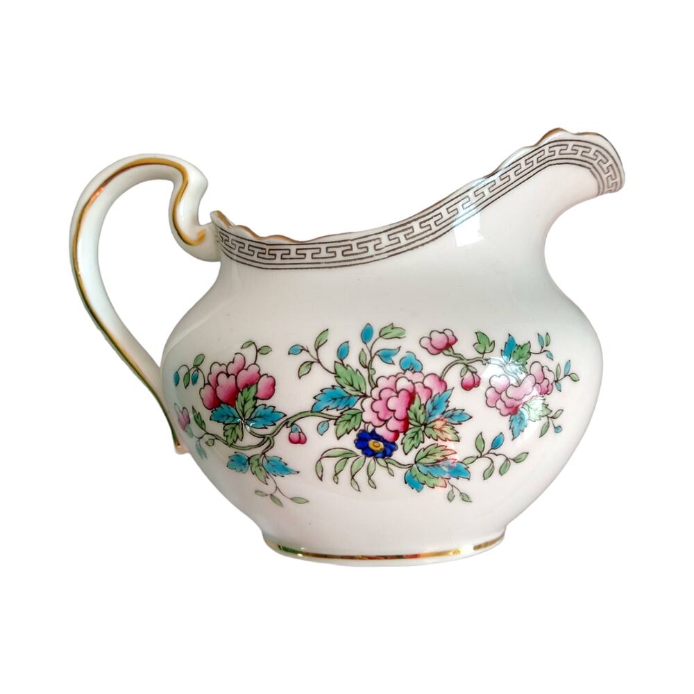 Vintage Aynsley England Bone China Creamer Indian Tree Pattern 1173 1930s RARE